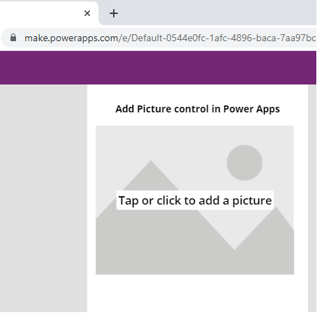 Add picture Control in Power Apps