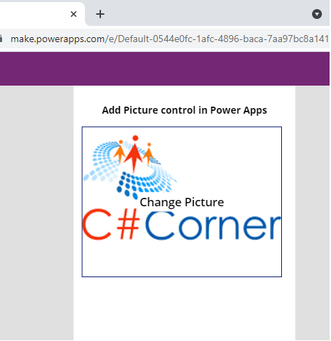 Add picture Control in Power Apps