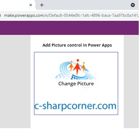 Add picture Control in Power Apps
