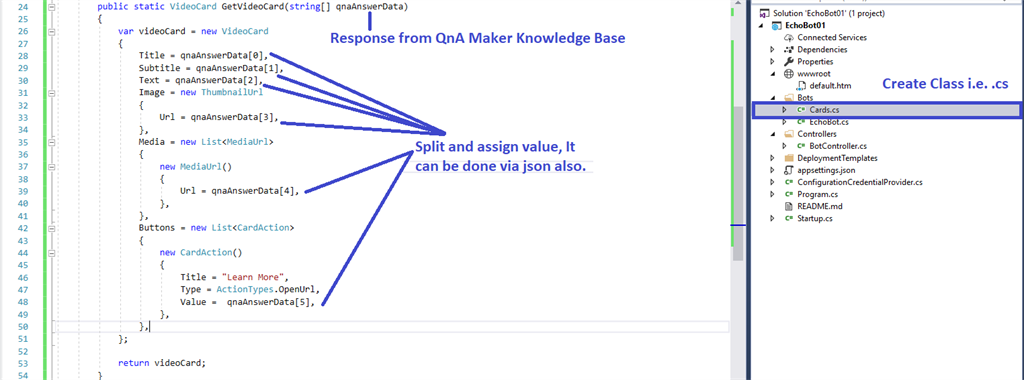 Add Rich Card To Azure Bot With Bot Framework SDK V4