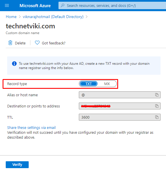 Adding Our Own Domain Name To Azure Active Directory