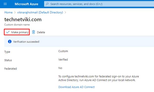 Adding Our Own Domain Name To Azure Active Directory