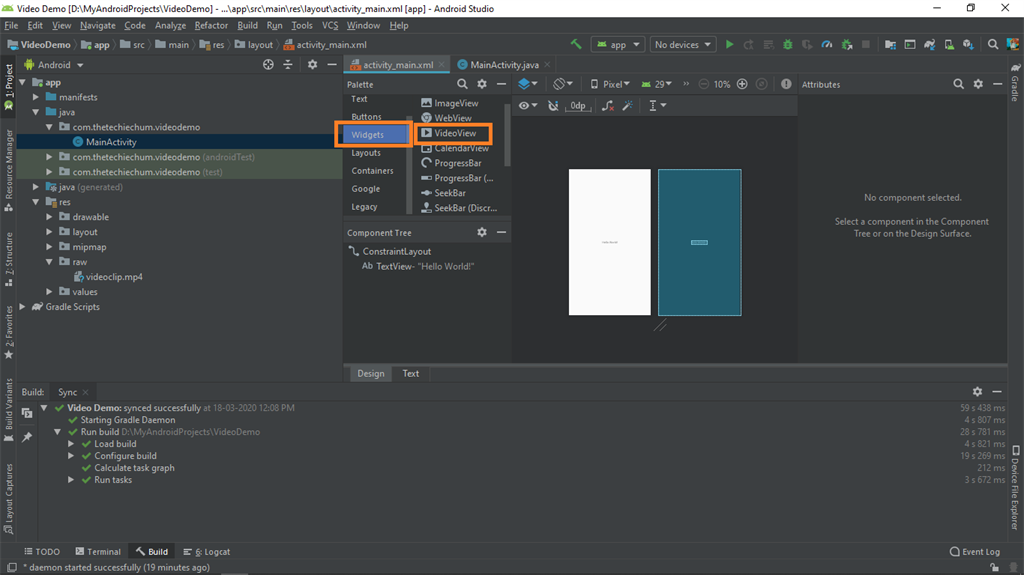 Embedding Video In An Android Application