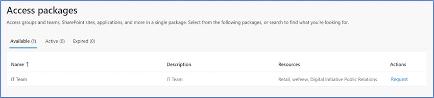 Creating Access Packages
