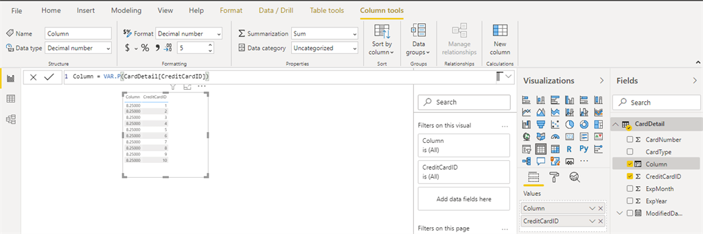 Advanced Statistical Functions Of Power BI