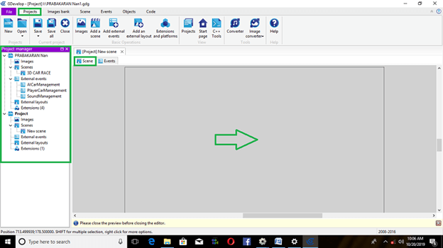 Adventure Car Race Using Native Platform In Gdevelop