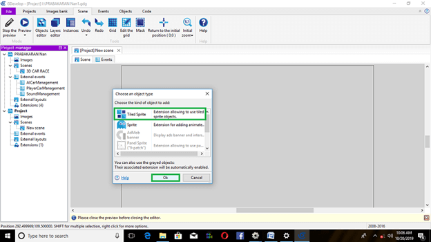 Adventure Car Race Using Native Platform In Gdevelop