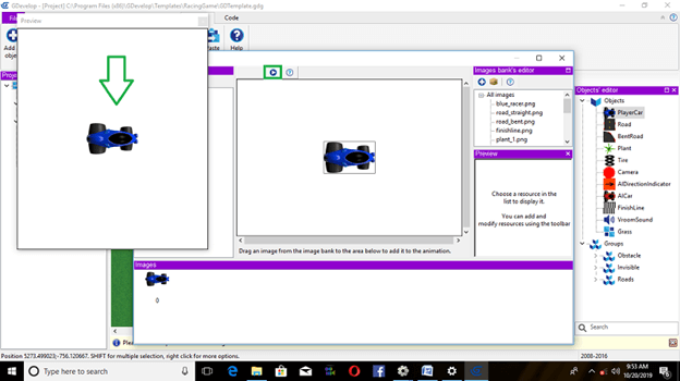 Adventure Car Race Using Native Platform In Gdevelop