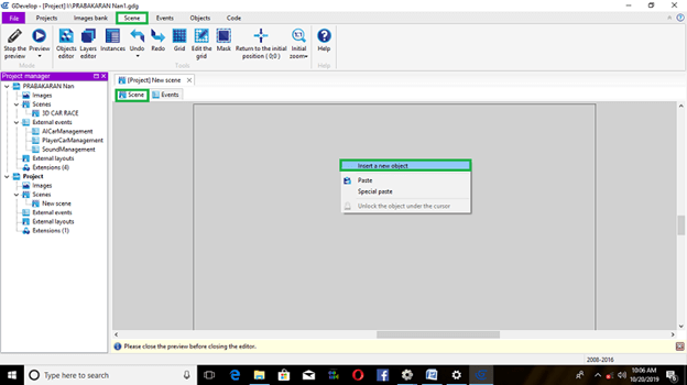 Adventure Car Race Using Native Platform In Gdevelop