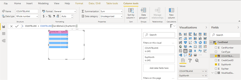 Aggregation DAX Functions In Power BI