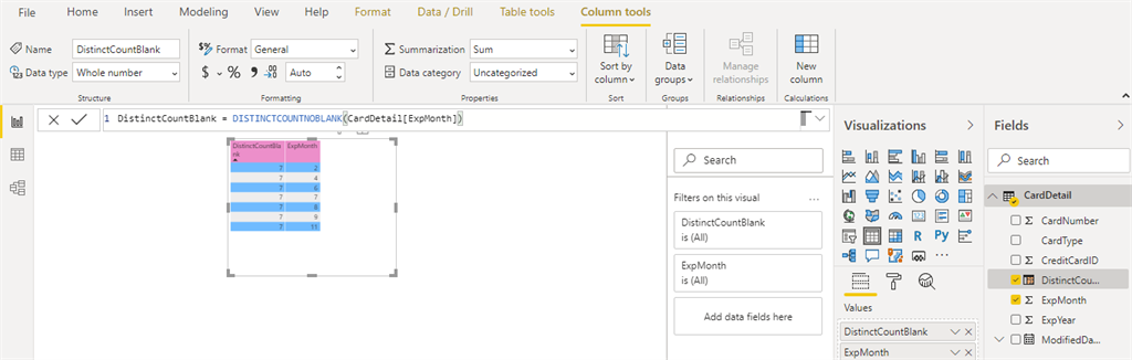 Aggregation DAX Functions In Power BI