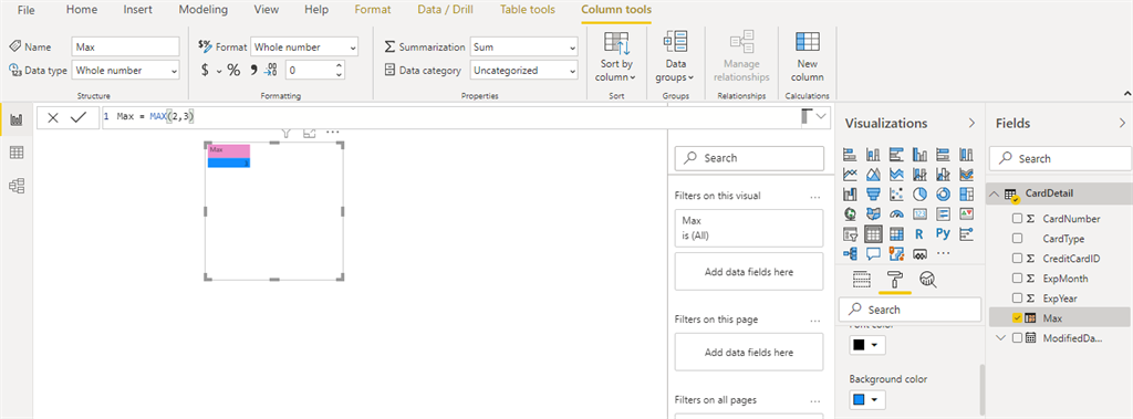 Aggregation DAX Functions In Power BI