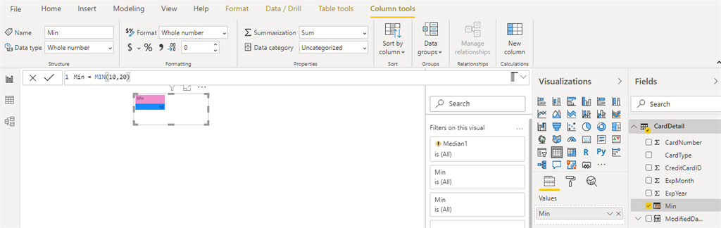 Aggregation DAX Functions In Power BI