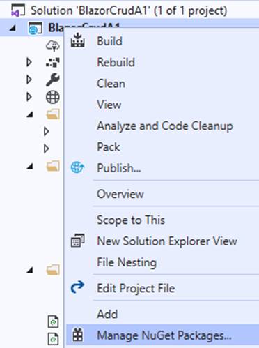 AspNet Core Blazor WebAssembly - CRUD