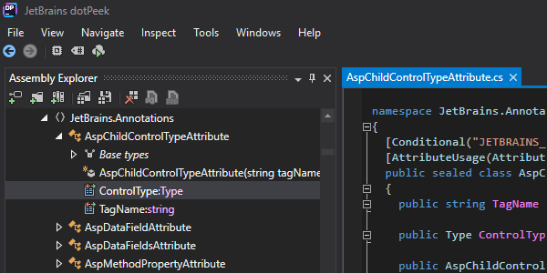 JetBrains dotPeek