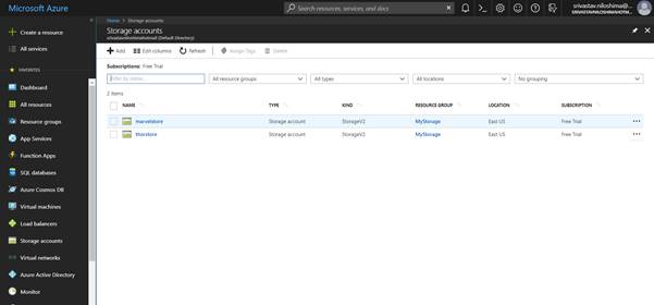 Microsoft Azure Storage