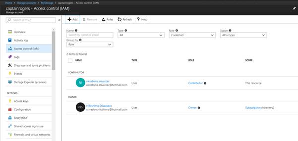 Microsoft Azure Storage