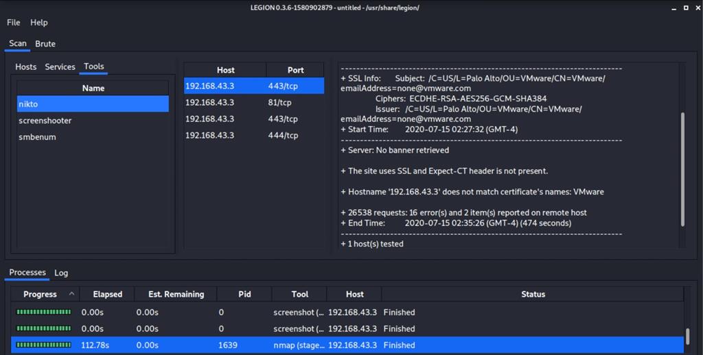 An Overview Of Network Penetration Testing Using Legion Framework