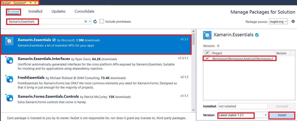 Android Application Aunthetications Using Xamarin.Forms