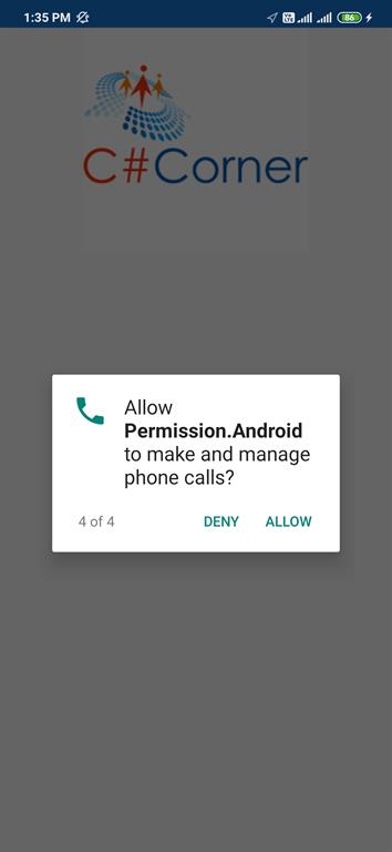 Android Application Aunthetications Using Xamarin.Forms