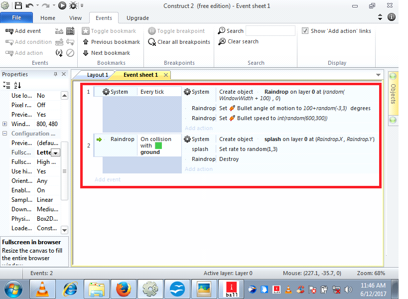 build the new game angry bird using constructor 2 platform