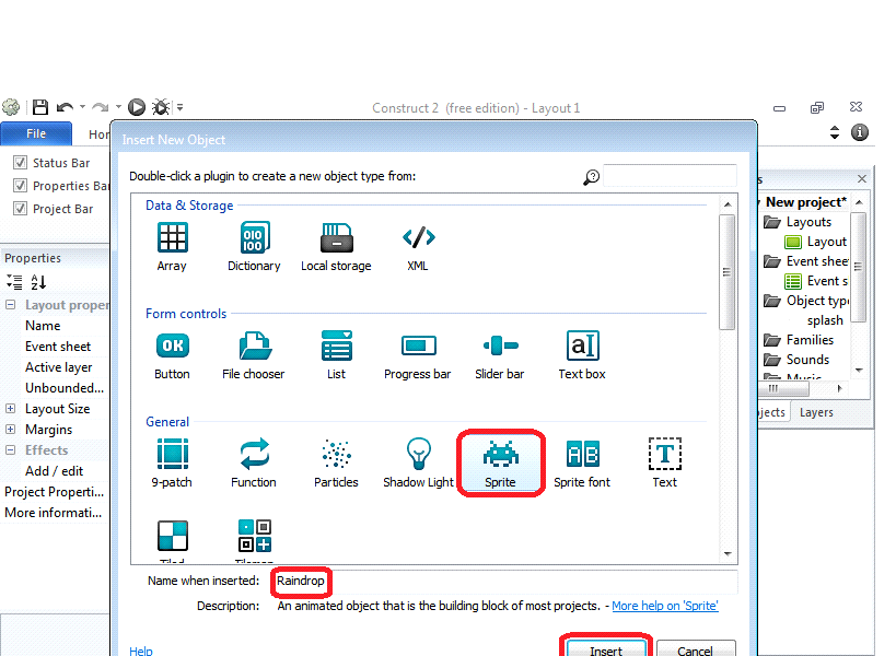 build the new game angry bird using constructor 2 platform
