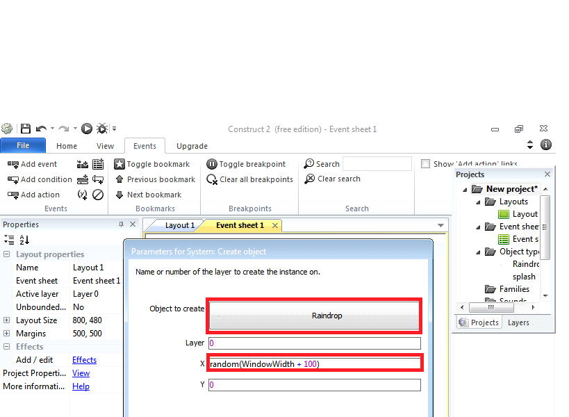 build the new game angry bird using constructor 2 platform