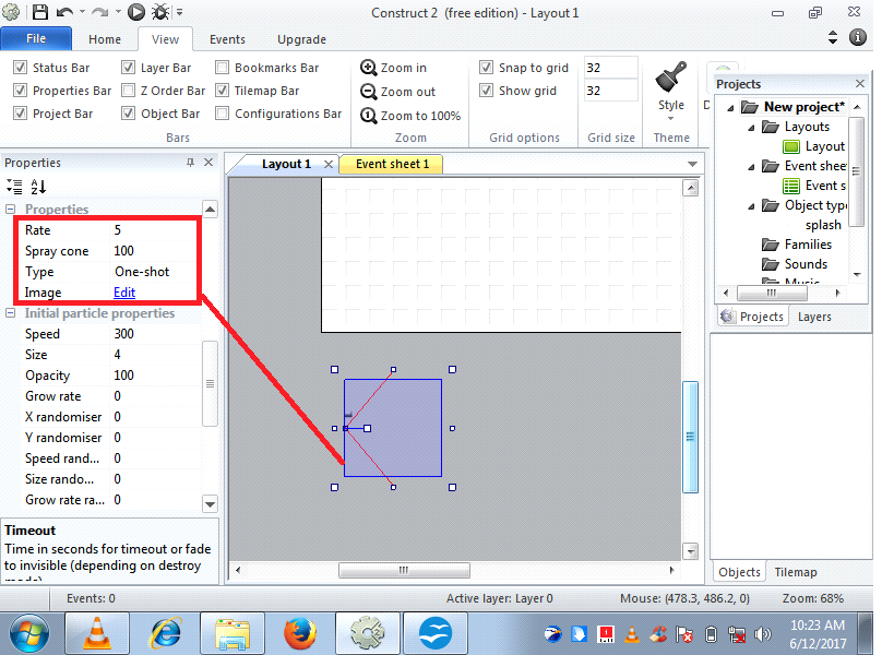 build the new game angry bird using constructor 2 platform