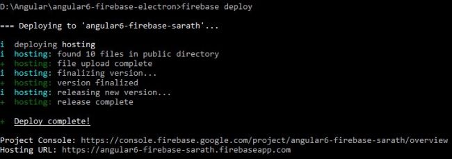 Angular V6 Desktop Application with Firebase and Electron