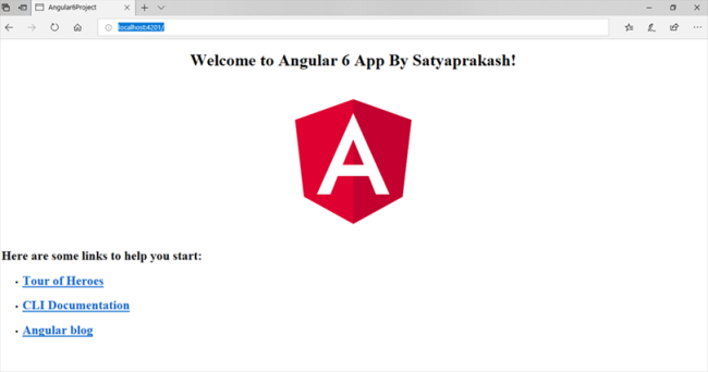 new port number 4201