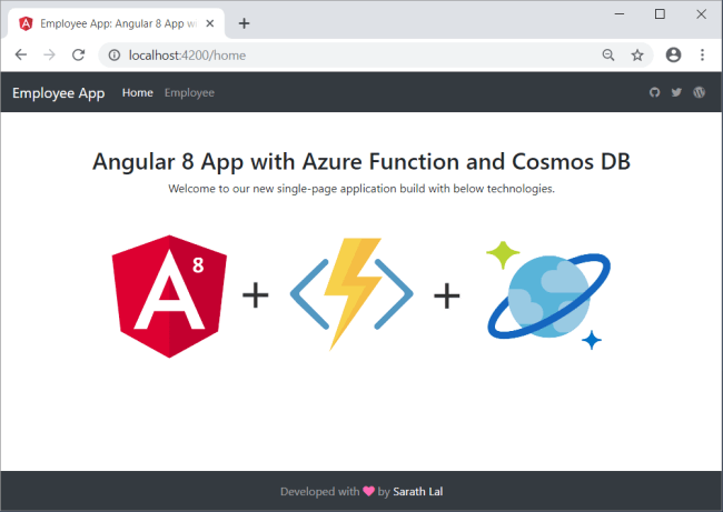 Angular 8 App with Cosmos DB and Azure Function
