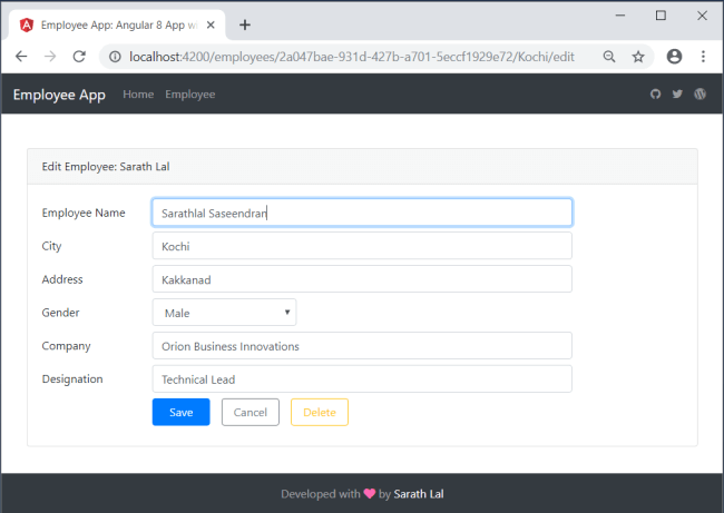 Angular 8 App with Cosmos DB and Azure Function