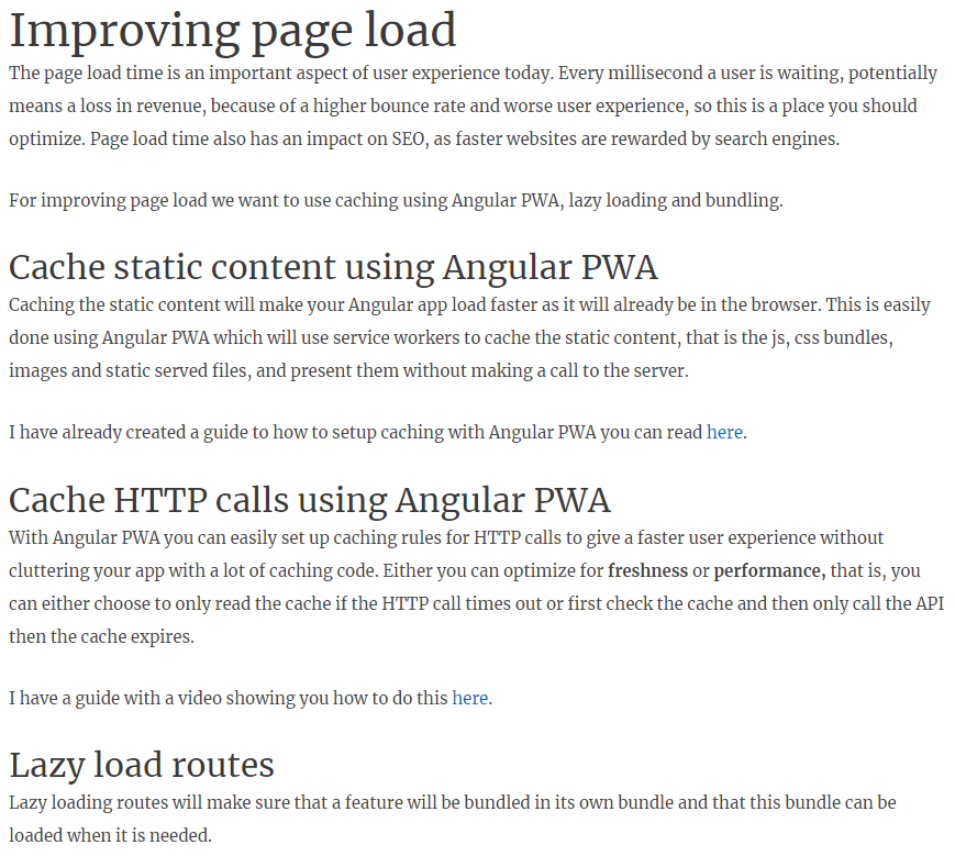 Angular Performance Tuning
