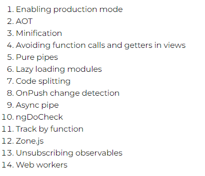 Angular Performance Tuning