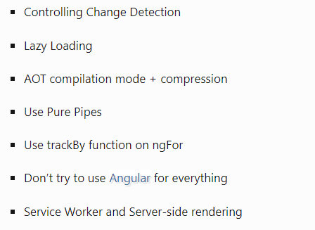 Angular Performance Tuning