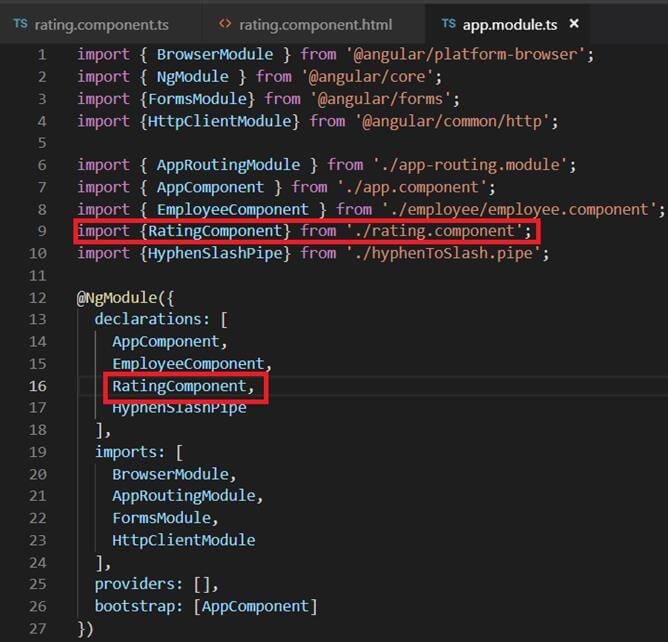 Angular Tutorial - Nesting Components