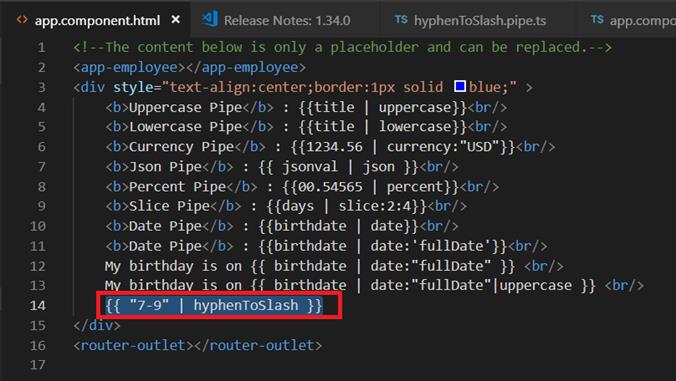 Using Pipes In Angular