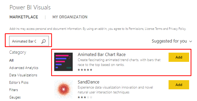 Animated Bar Chart In Power BI