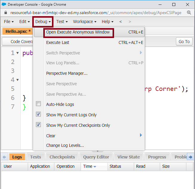 Apex Introdction In SalesForce