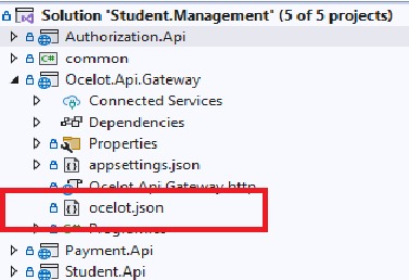 API Gateway Example with .NET and Ocelot