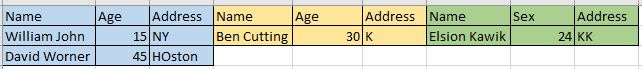 Append Data Tables Side By Side Using Excel Interop