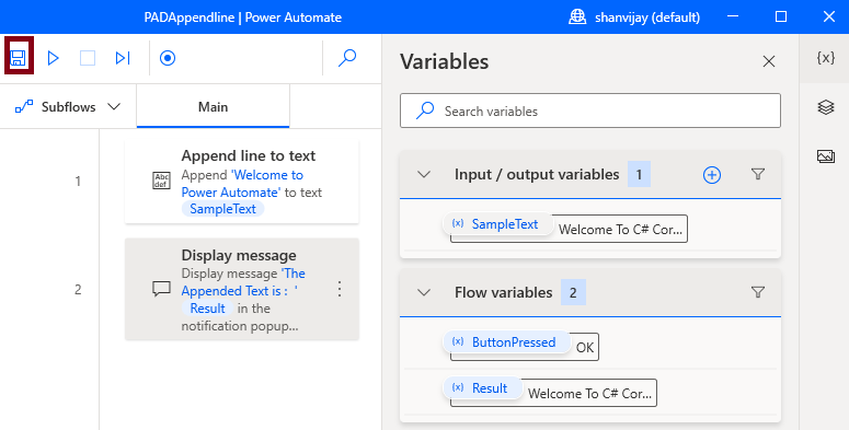 Append Line Text Action In Desktop Flow Using Microsoft Power Automate