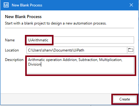 Arithmetic Operation Using UiPath Studio