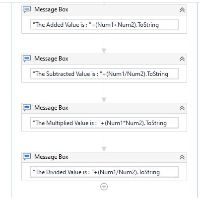 Arithmetic Operation Using UiPath Studio