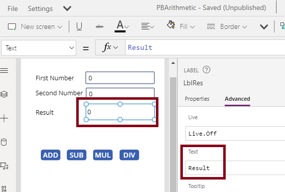 Arithmetic Operations in Power Apps
