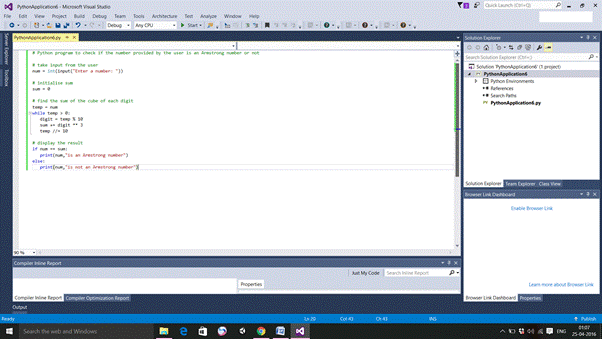 Armstrong Number The Python Way