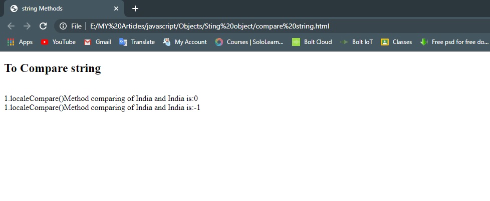 String Objects in JavaScript