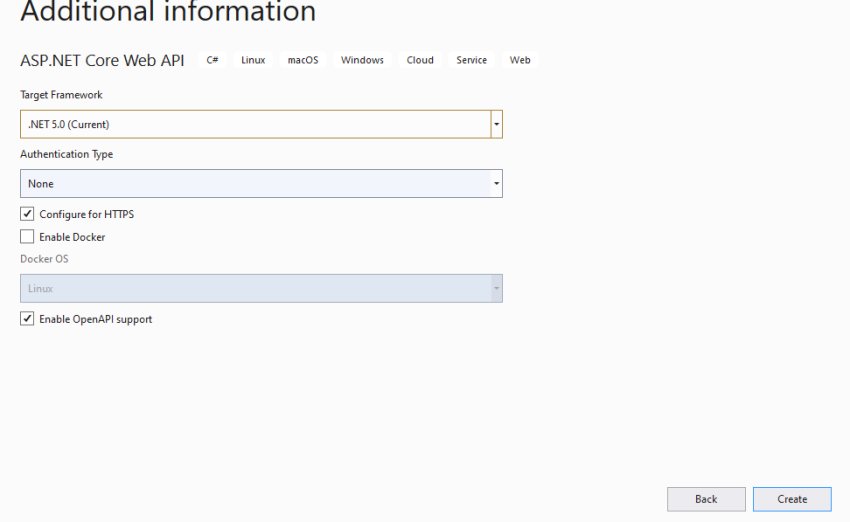 ASP.NET Core 5.0 Web API