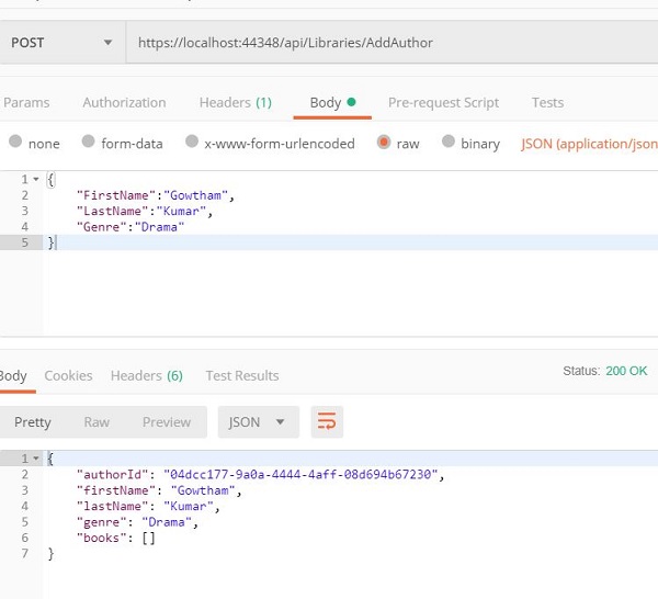 ASP.NET Core CRUD API's Using Entity Framework