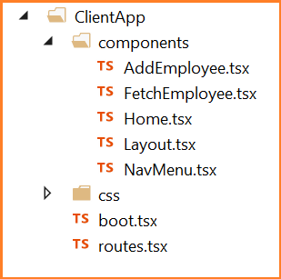 ClientApp folder 